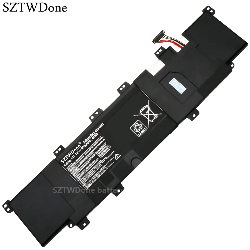 

SZTWDone C31-X502 Аккумулятор для ноутбука ASUS VivoBook X502 X502C X502CA S500 S500C S500CA PU500C PU500CA 11,1 В 4000 мАч 44 Втч