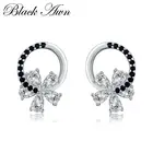 Серьги-гвоздики женские из серебра 2020 пробы со шпинелью