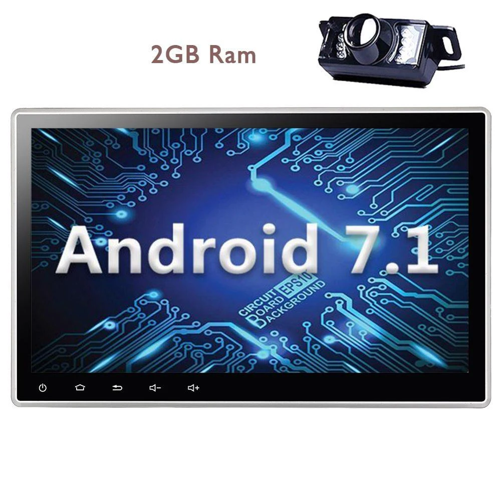 Eincar 2 Din Android 7 1 стерео радио 10 ''регулируемый угол обзора сенсорный экран