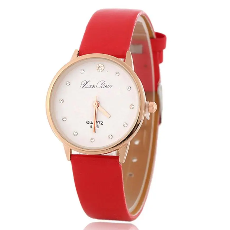 Женские модные часы с камнями английские круглые из нержавеющей стали