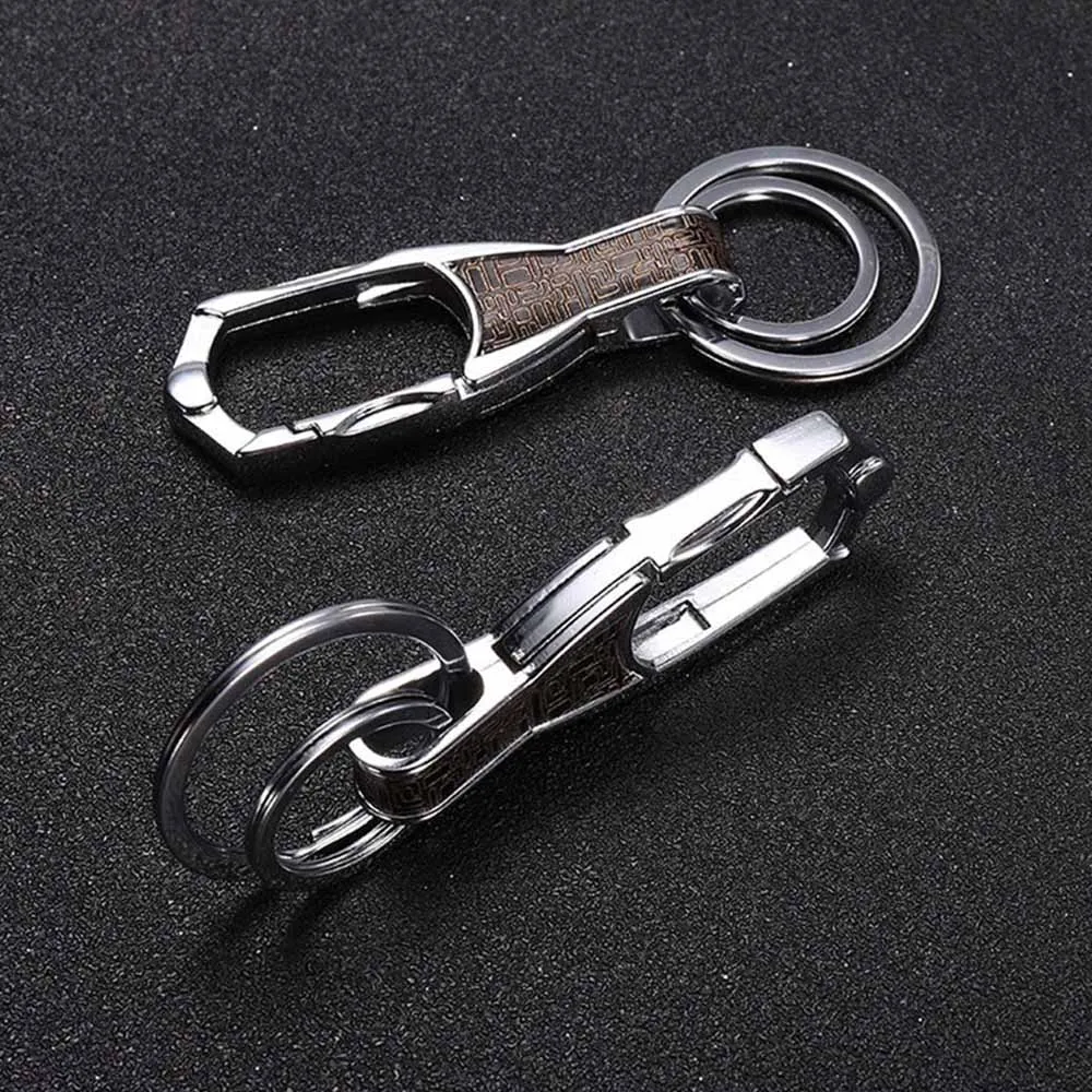 1 шт. кожаная цепочка для ключей деловых мужчин кольцо держатель простой брелок с