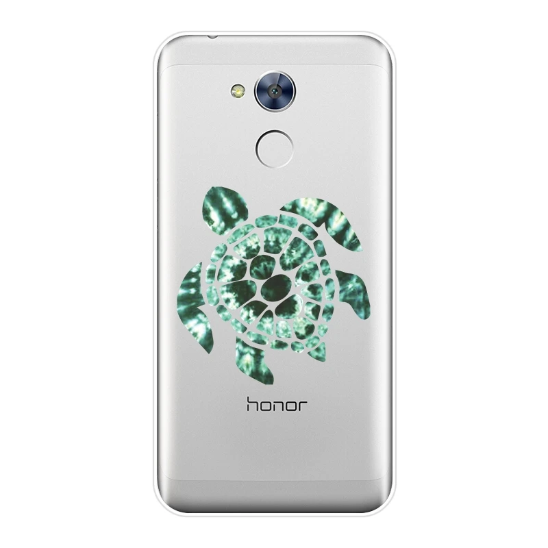 Мягкий силиконовый чехол для телефона Huawei Honor 4C 5C 6C 6A Pro Зеленая синяя Черепаха