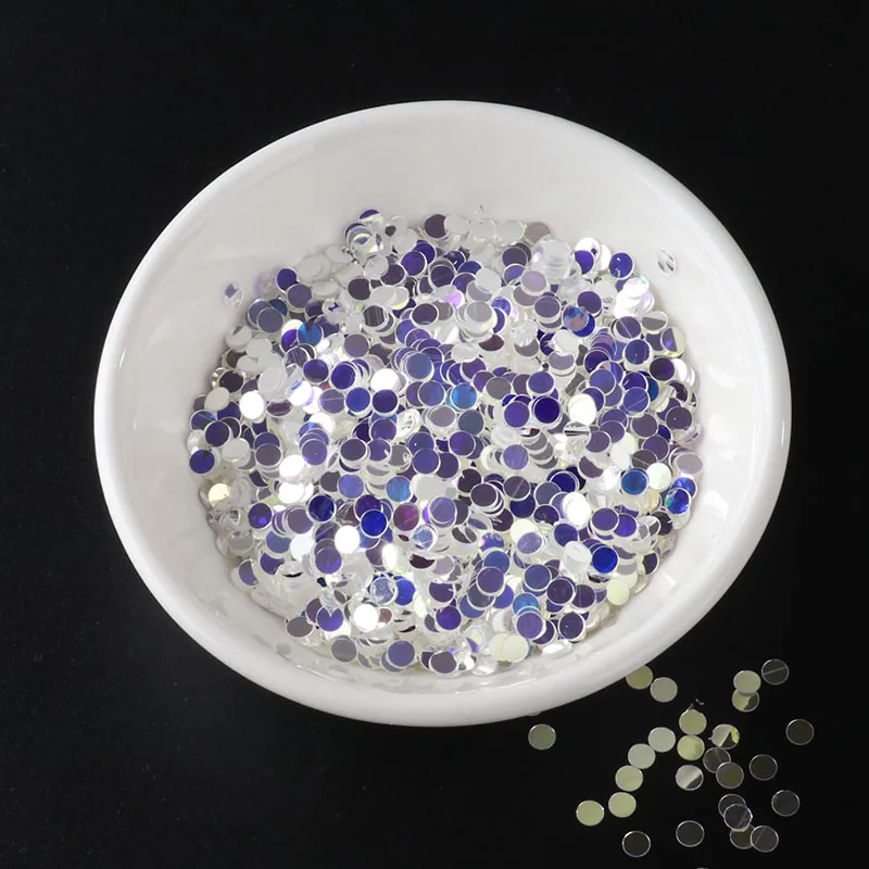 3mm Dot New10g/сумка High Flash Crystal PET блестки Звезда Сердце Луна Сакура блесток пайетки для маникюра, свадебные конфетти, аксессуары для ногтей - Цвет: 3mm Dot