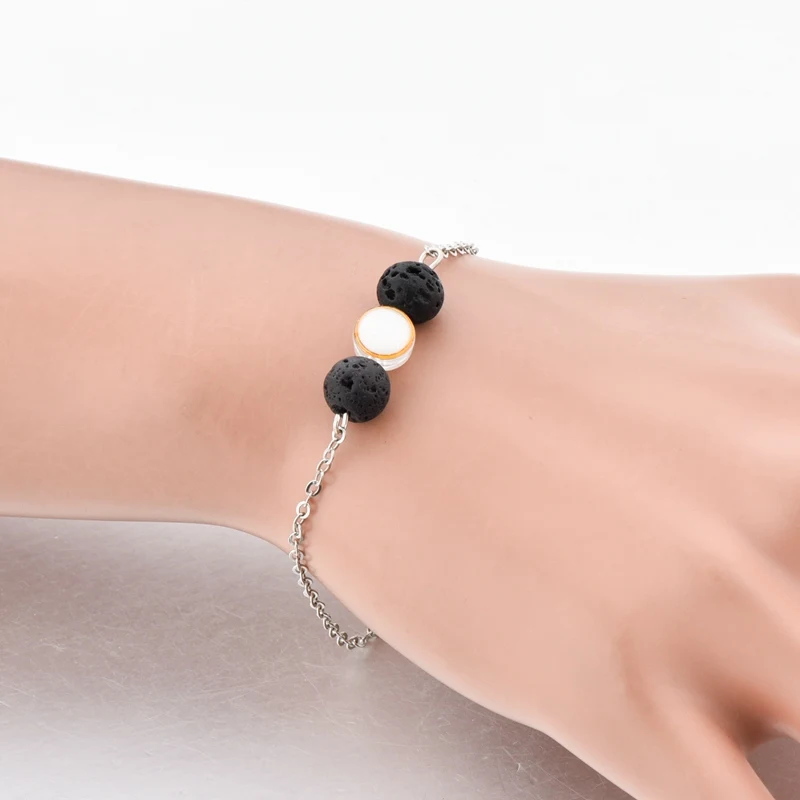 CHICVIE Свадебный лавовый камень бусины кристалл комплект ювелирных изделий для