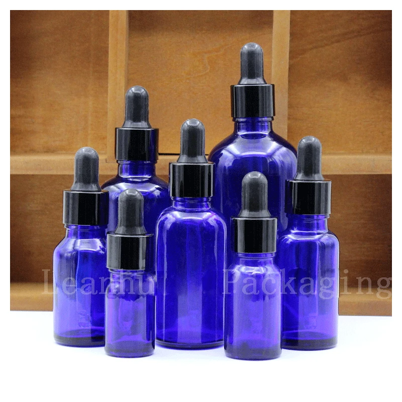 

Blue Glass oil Dropper Bottle,Women's Personal Care Packaging Tools, SAP oil Special Bottle,Cosmetics Packaging Bottles