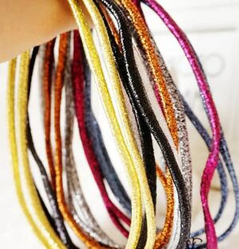 Лента с орнаментом для волос серебряное и золотое украшение на голову эластичная