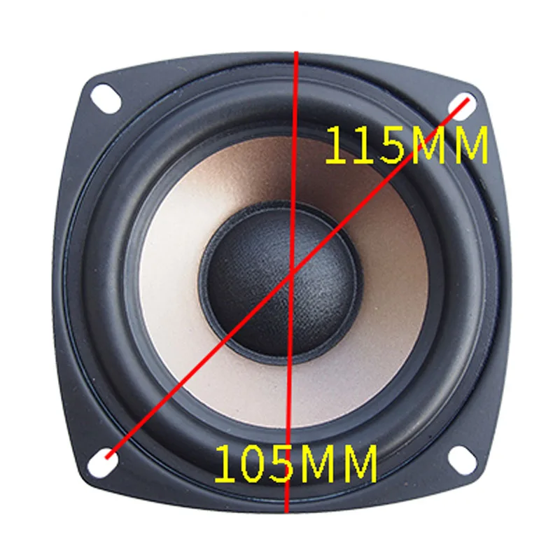 4 &quotдюйма Ом 6 8 30 Вт Hi Fi аудио динамик сабвуфер бас гудок Громкая колонка труба для