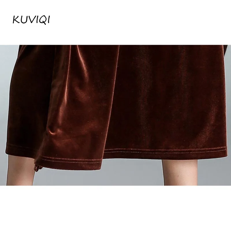 Europe and the United States high-end new V-neck long-sleeved Slim was thin velvet long dress female | Женская одежда