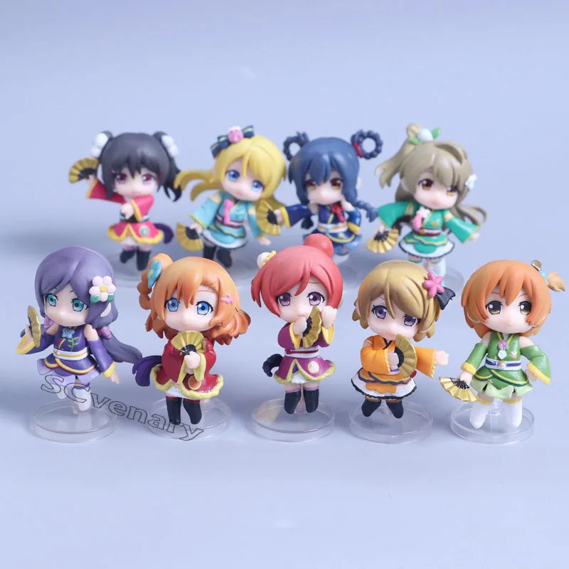 9 шт./компл. Love Live ПВХ фигурка модель супер Коллекция игрушки куклы|Игровые