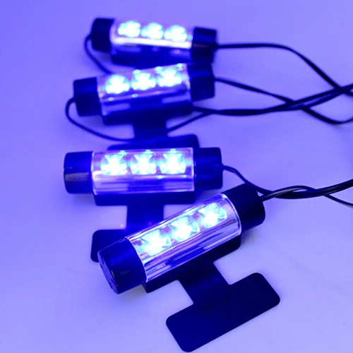 SPEEDWOW 12 V Синий светодиодный автомобильный зарядный свечение декоративная