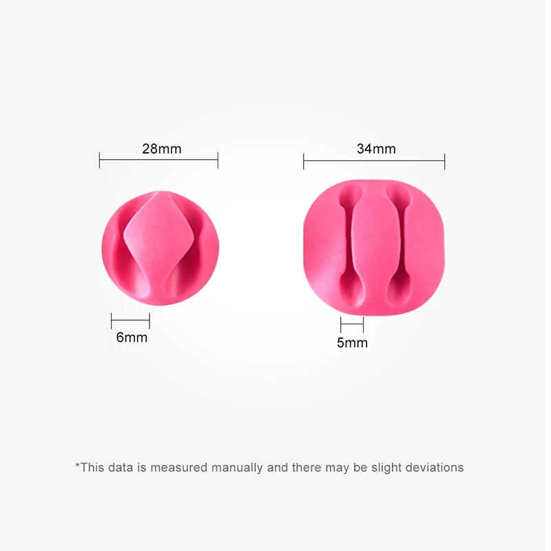 

!ACCEZZ 3Pcs/Lot USB Cable Organizer Silicone Wire Winder Flexible Management Clips Holder For Mouse Earphone Headset 2 Slots