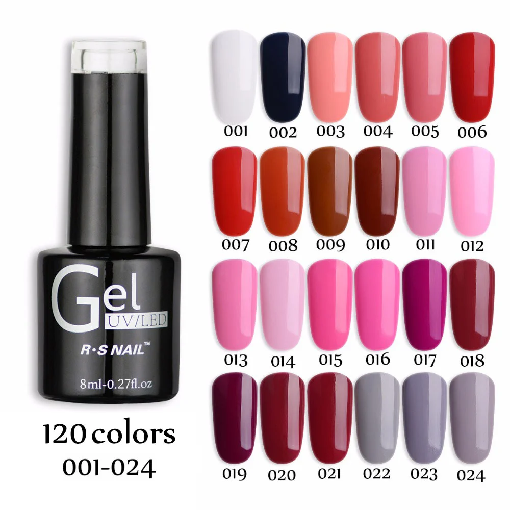 RS Nail One Step Гель для ногтей польский 120 цветов UV светодиодный 3 в 1 гель #061