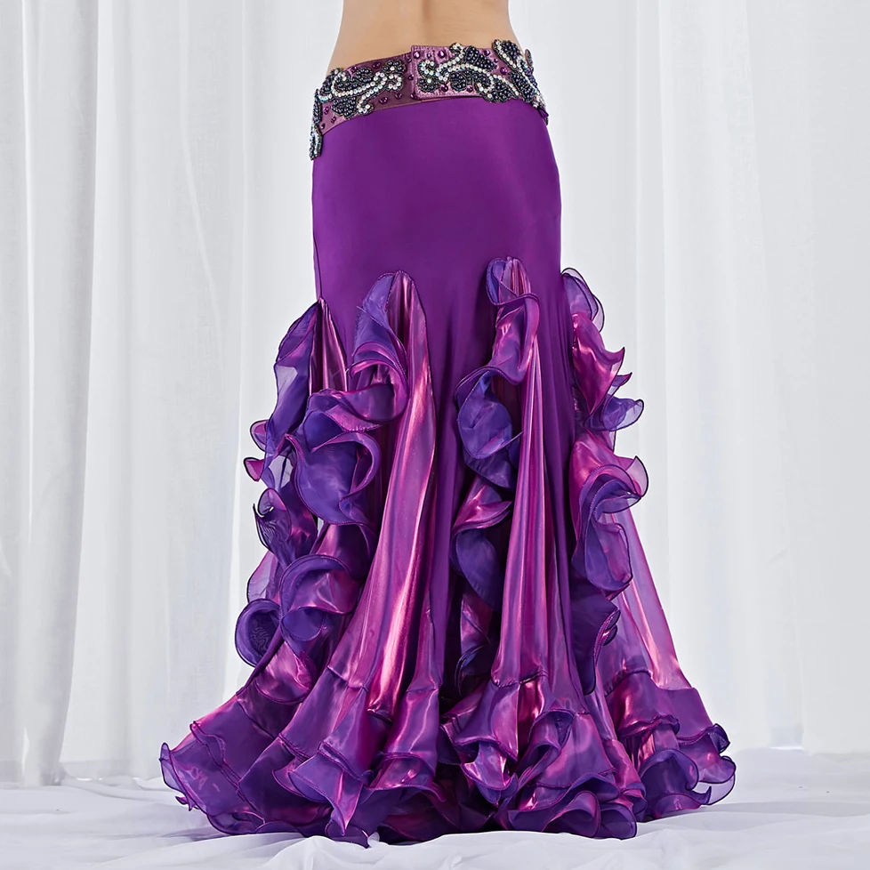 Брюки для танца живота Dancewear 2019 с аксессуарами, бахромой, длинными макси-юбками с разрезом на боку и хвостом рыбы, органзой, женские.