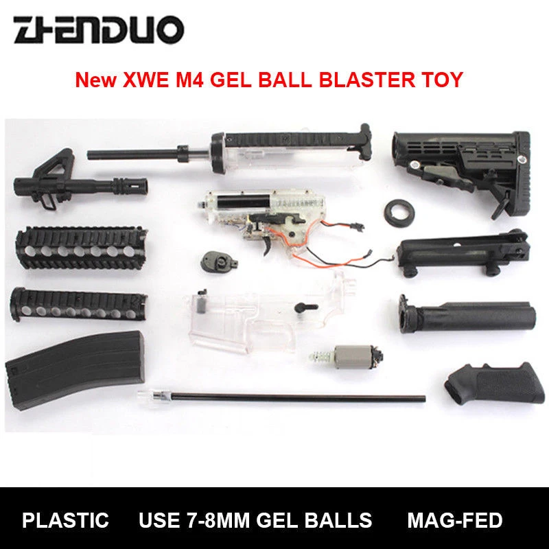 Игрушки ZhenDuo 1 шт. XWE M4 магнитный гель бластер гелевый шар водяная пуля пистолет