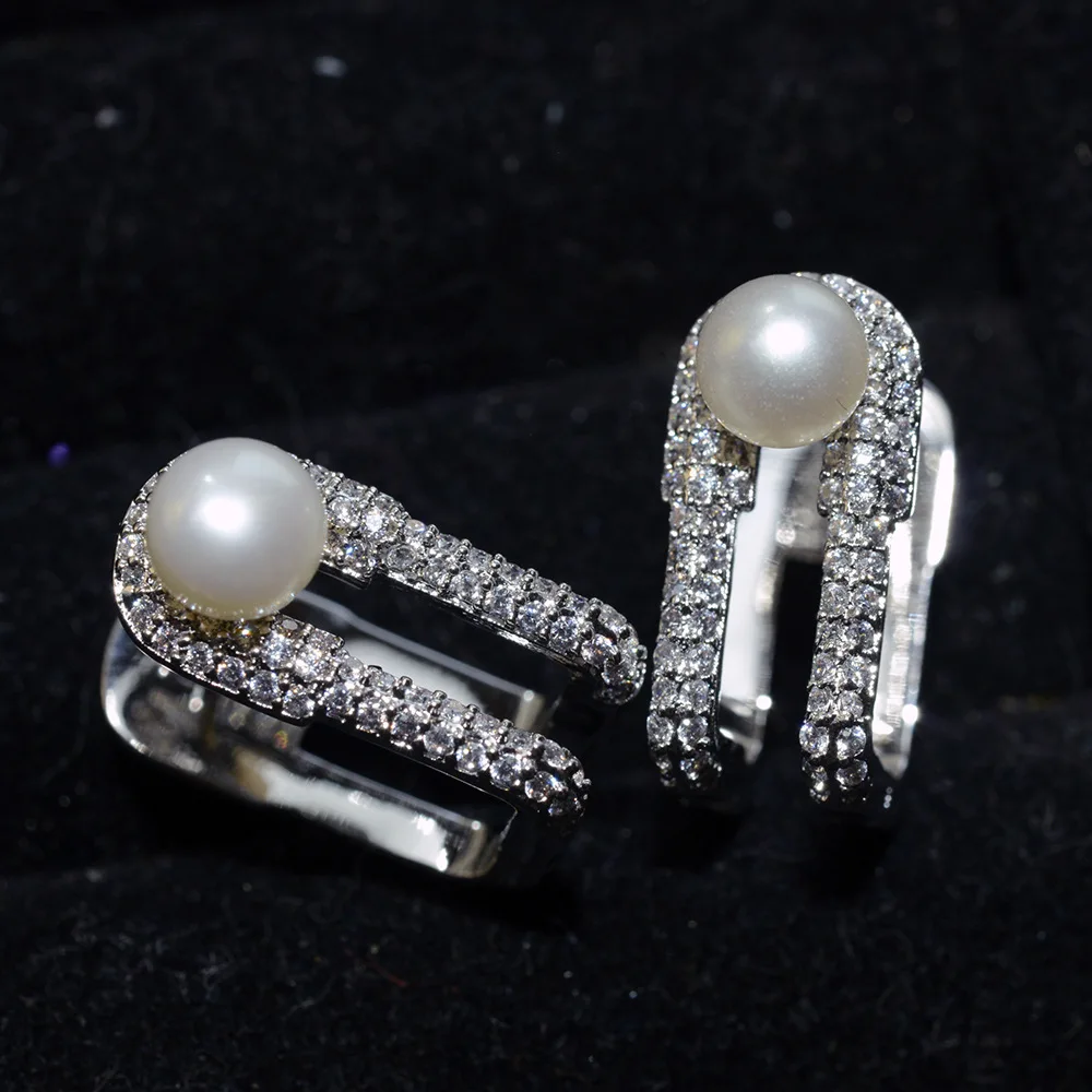 Женские серьги брошки ZK30 модные с камнями|pin earrings|earrings for womenfashion earrings women |