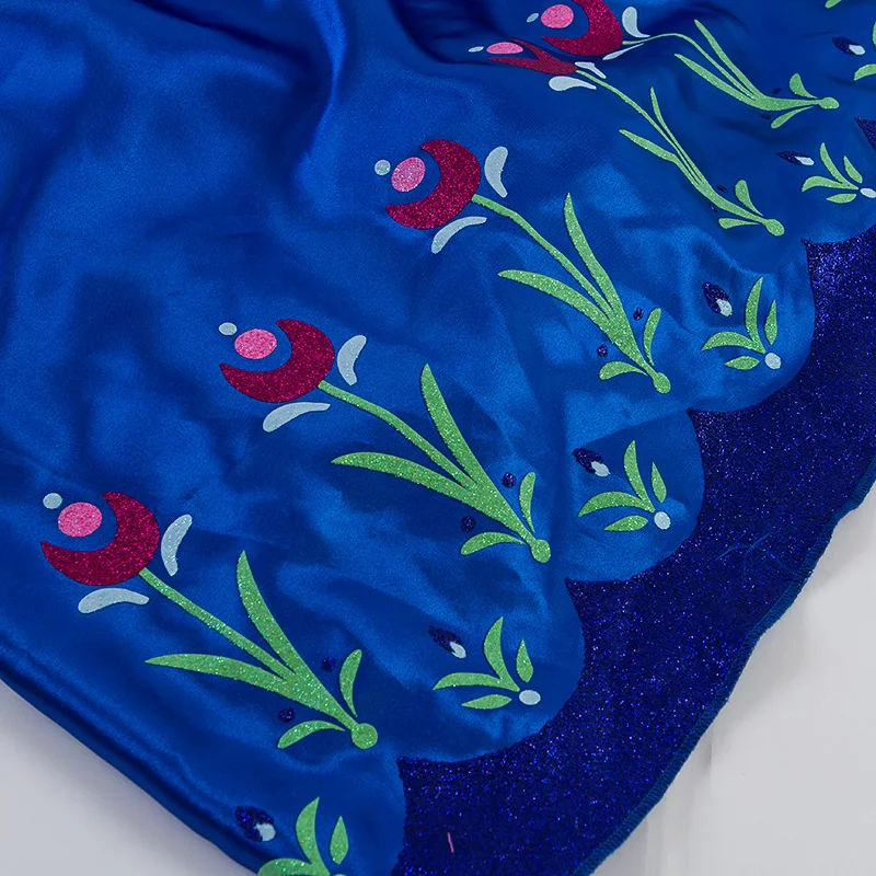 Горячая Распродажа! Deluxe принцессы для девочек маскарадный костюм Анны детей на