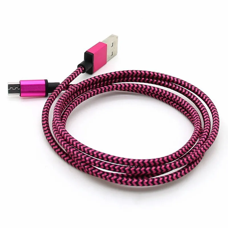 20cm 1m 2m micro usb cable short fast charging nylon usb sync data cord mobile phone android adapter charger cable for samsung free global shipping