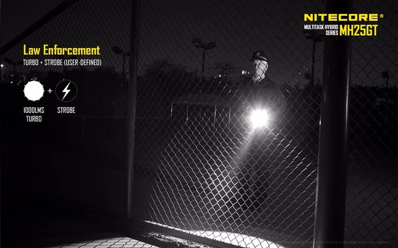 Заводская цена Nitecore MH25GT светодиодный фонарик высокой интенсивности 1000 люменов перезаряжаемый прожектор с батареей 3400 мАч