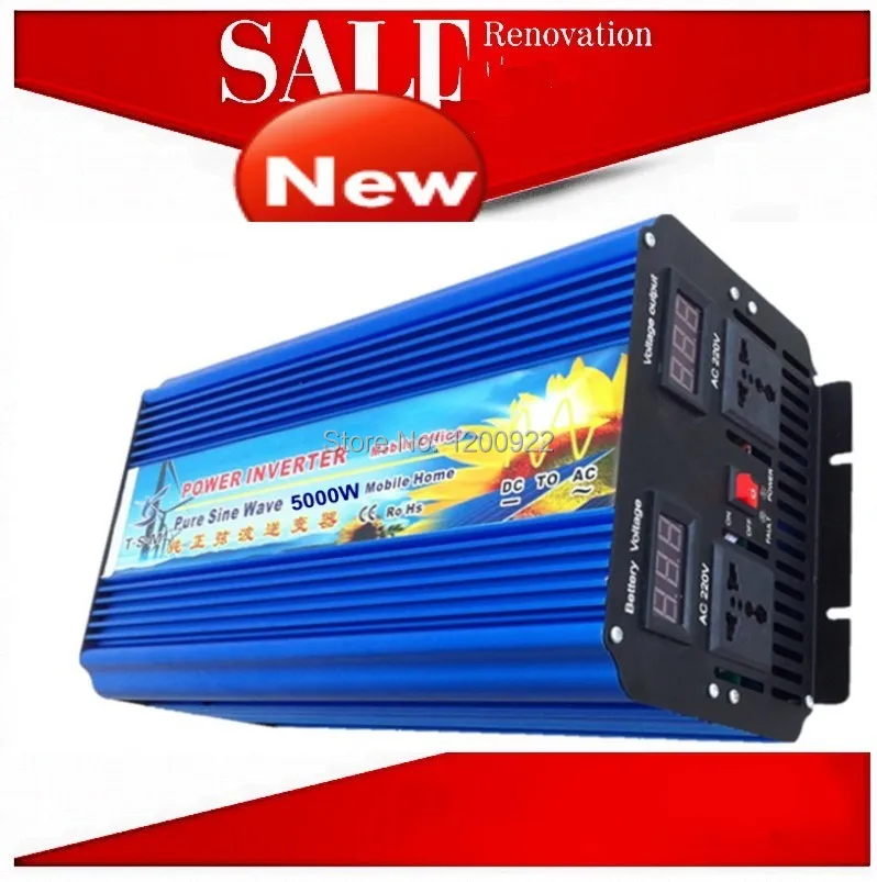 Горячие Продажи солнечный инвертор 5000 Вт чистая синусоида от сетки галстук