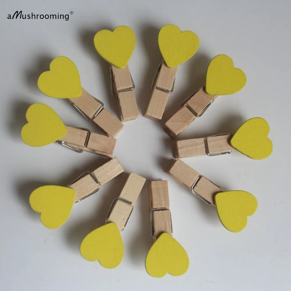 10 шт. Деревянные прищепки в форме сердца|clothespin|clothespins woodenclothespin craft |