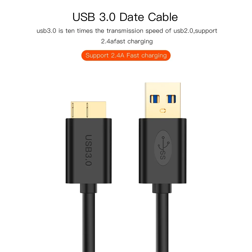 Супер Скоростной USB 3 0 к Micro B кабель передачи данных USB3.0(5 Гбит/с) Быстрый зарядный