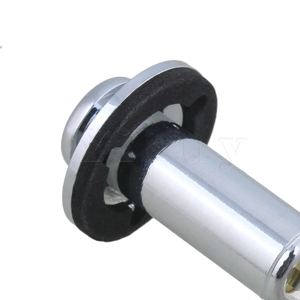 

Yibuy Chrome 1/4" Plugs Endpin Stereo Output Jack For Guitar