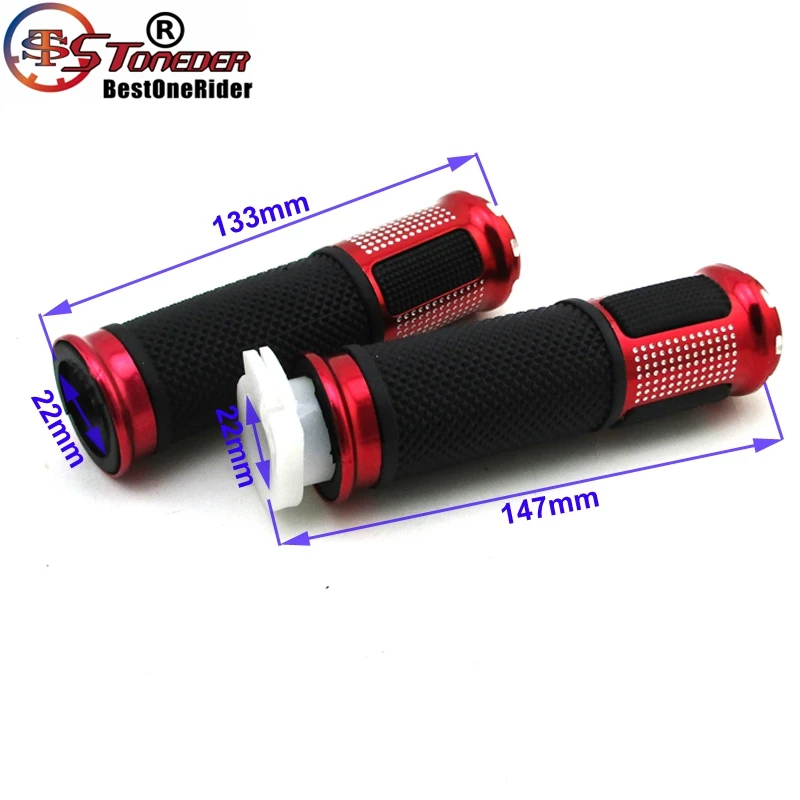 STONEDER Red 22 мм 7/" руль Алюминиевый ручные ручки Универсальный для ATV Quad 4 Wheeler Pit Dirt Мотор велосипед с двигателем на газу