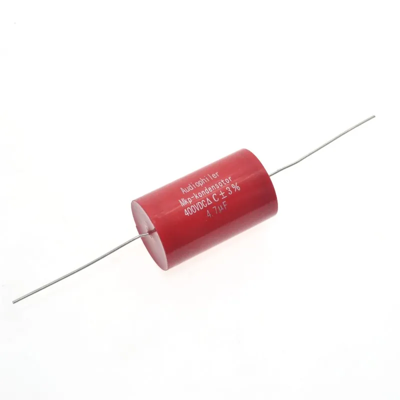 10 шт. аудиофилер осевой MKP 4,7 мкФ 400VDC HIFI DIY аудио конденсатор для ламповых гитарных усилителей