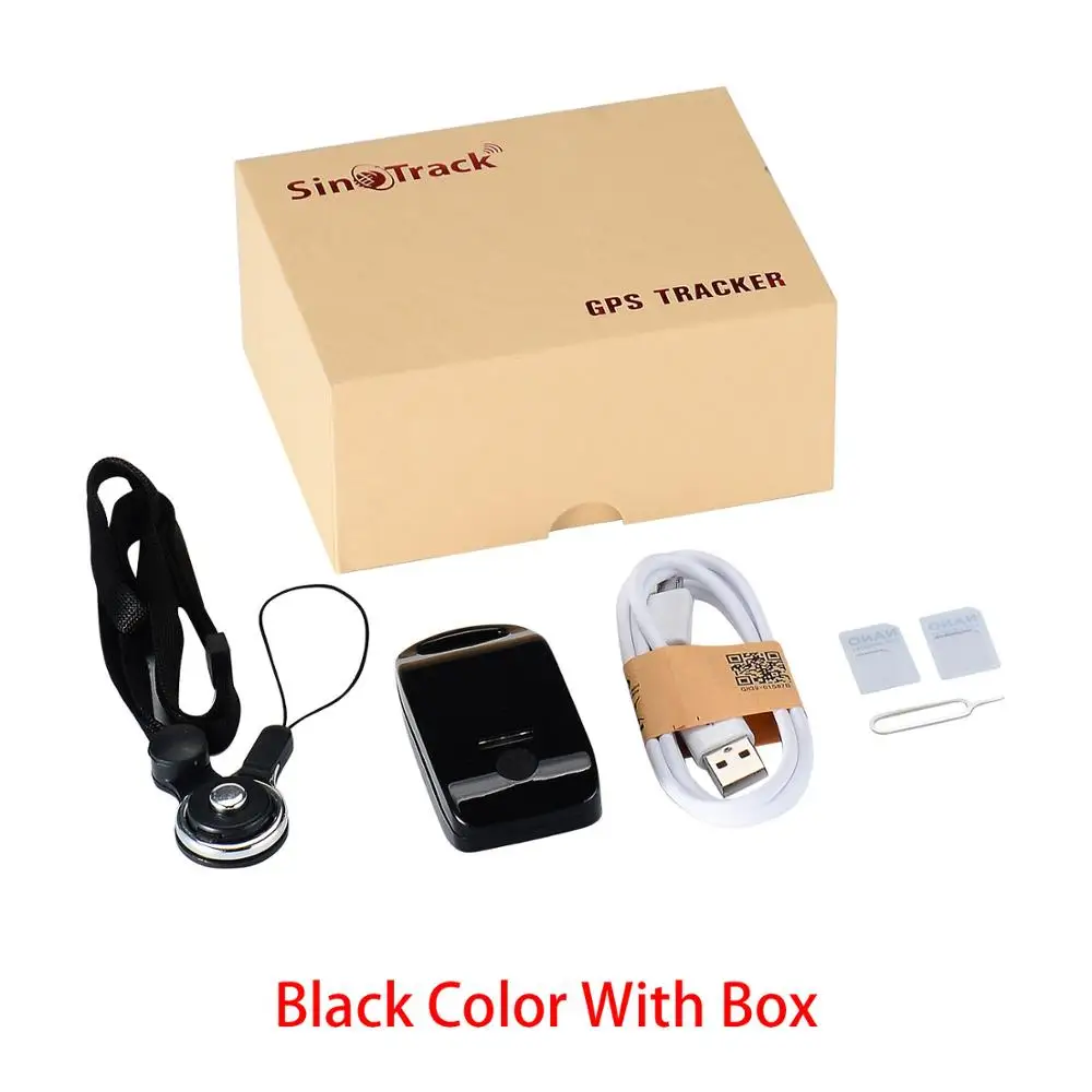 Black With Box Водонепроницаемый мини gps Персональный трекер с батареей SOS голосовой монитор двухсторонний аудио GSM локатор в режиме реального времени онлайн отслеживающий трекер - Цвет: Black With Box