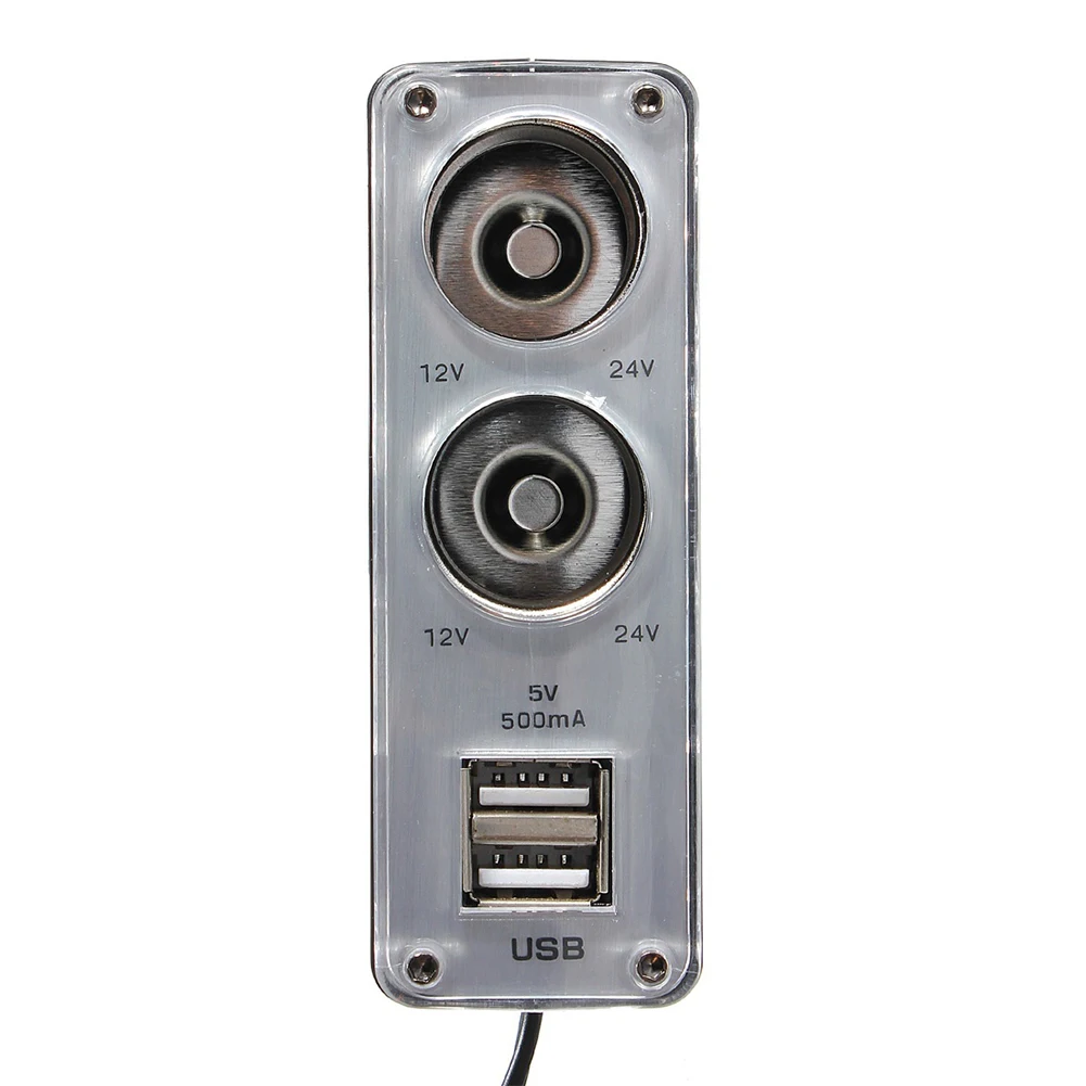 Новый двойной порт USB 2 Way автомобильный прикуриватель разветвитель зарядное