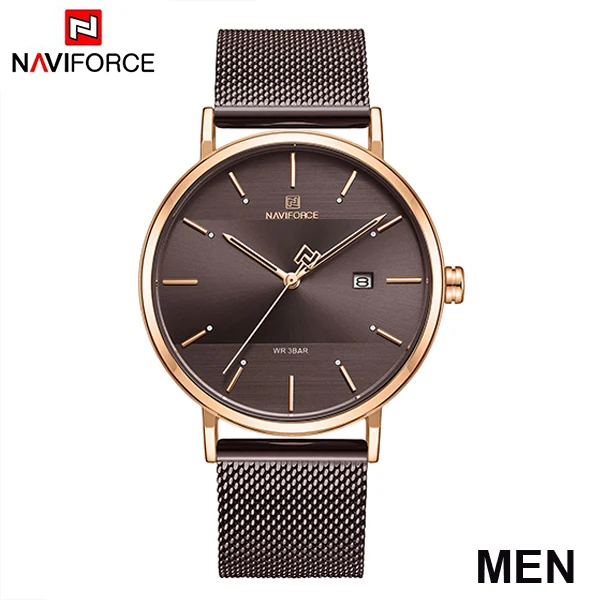 RGCE-MEN Couple watch NAVIFORCE Men Casual Dress Luxury Women Quartz Wristwatch Clock For Male Female waterproof Sport Lovers Watch - Цвет: RGCE-MEN