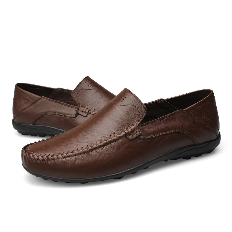 Plardin New Fashion Plus Size Shoes Man Split Leather Soft Comfortable Dress Casual Sewing Men Genuine For | Обувь