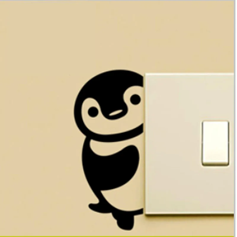 

Vinyl Wall Decal Super Cute Penguin Switch Sticker Living Decor 3SS0028