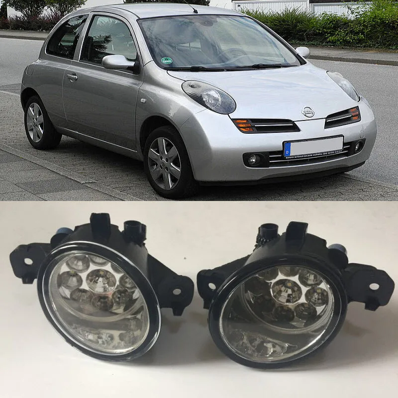 Для Nissan Micra марта K12 K13 2002 2016 9 штук Светодиодный s Противотуманные фары H11 H8 12В 55 Вт