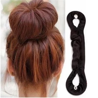 1pc beauty bun maker twist curler hair roller coiffure hair styling tools magic french sponge easy diy hair braider