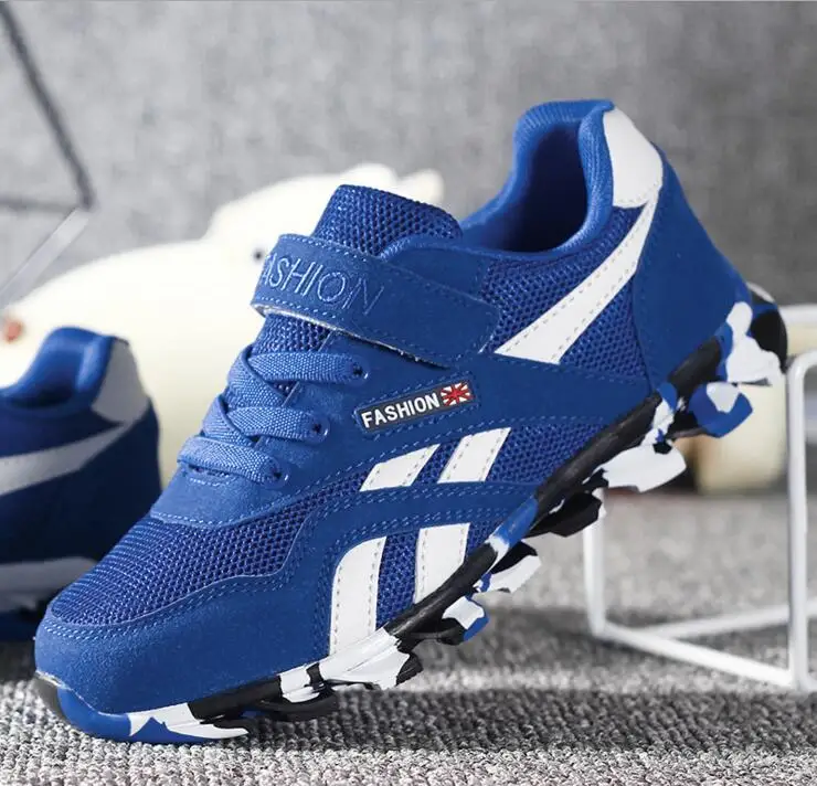 Высокое Качество Дети Повседневная Shoes Дышащий Заклинание Цвет Сетки Sport Fashion Kids