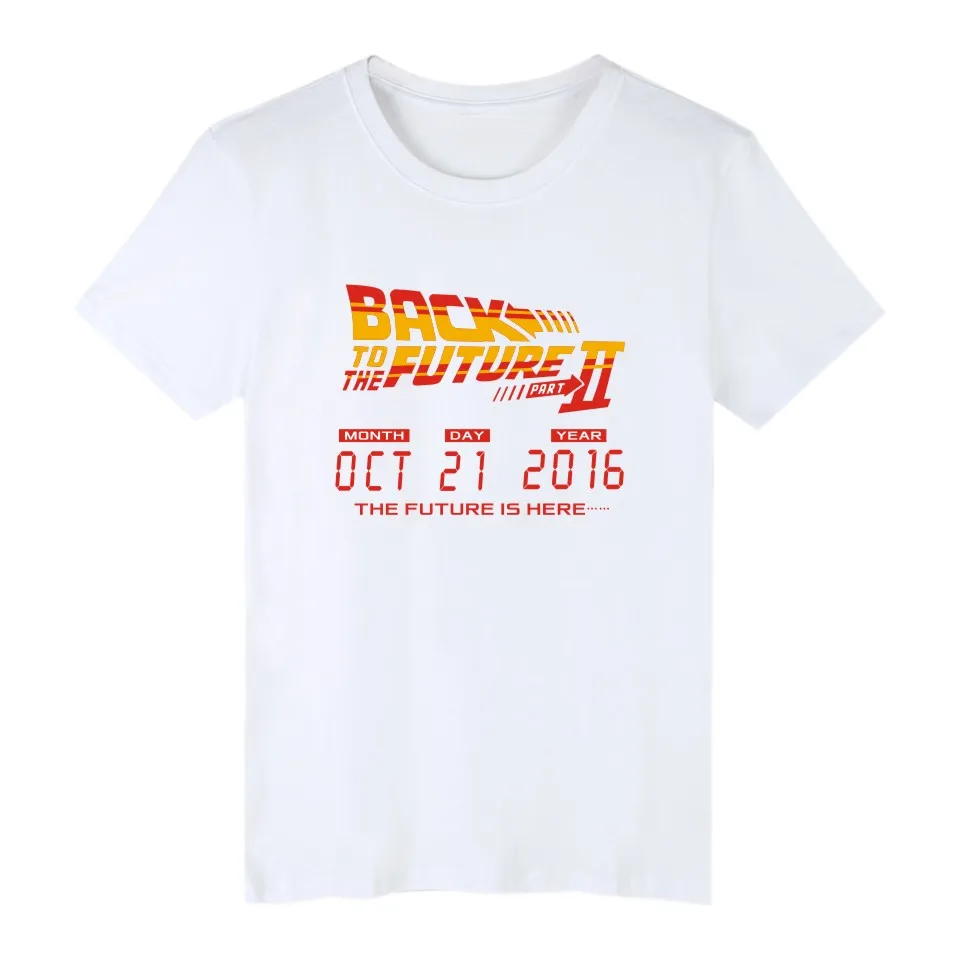 

Back to the Future Classic Movie Series Cotton T-shirt Men Hip Hop Short Sleeve TShirt Plus Size 4XL Summer T Shirt Tops