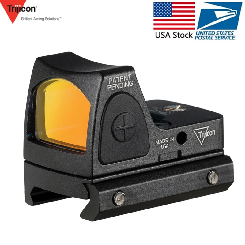 Trijicon мини RMR красный точечный прицел Collimator Glock/Shot gun Reflex Sight Scope fit 20 мм Weaver Rail для страйкбола/охотничьей винтовки