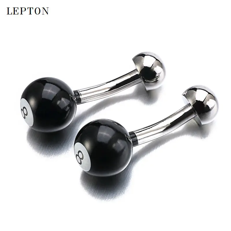 Мужские ювелирные изделия черные 8 Бальные запонки Горячая Распродажа