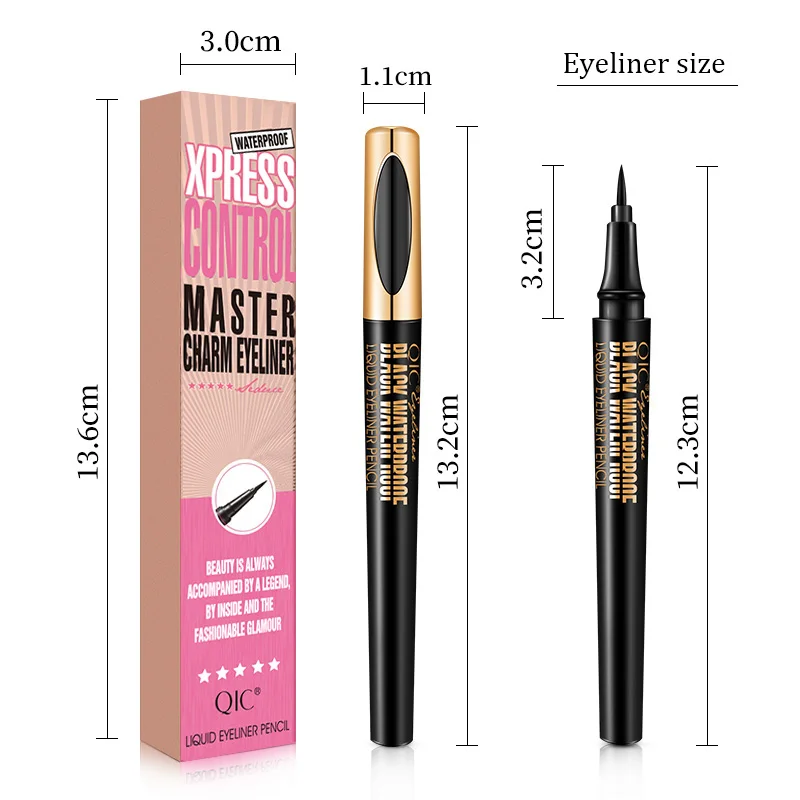 Новинка черная жидкая подводка для глаз водостойкая 24 часа стойкая косметика