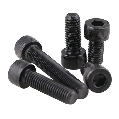M2x3mm-40mm черные шестигранные винты с полными зубьями из углеродистой стали болты