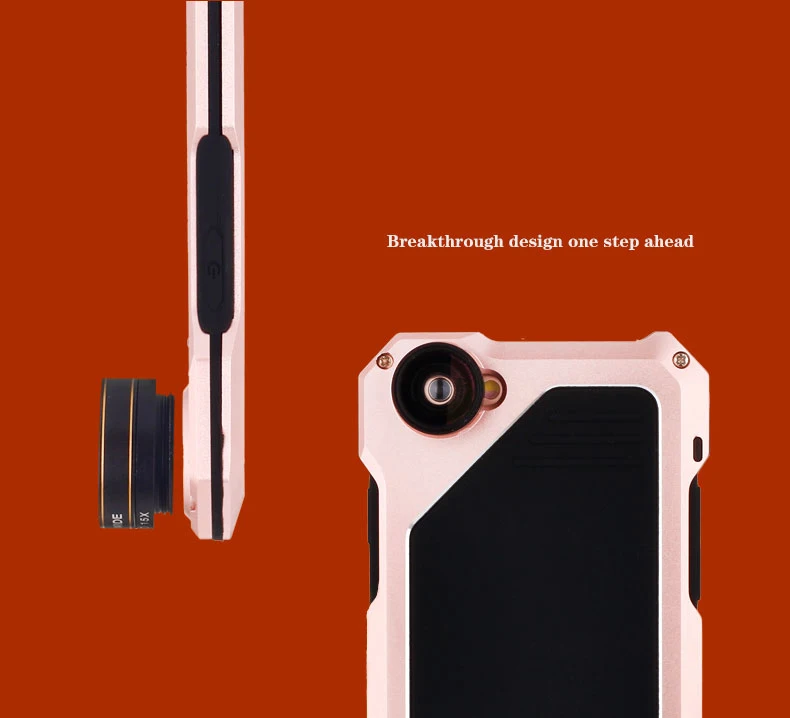 Для iPhone6 6 s/6plus 6splus Чехлы 3 в 1 Набор для рыбий глаз широкоугольный макрообъектив