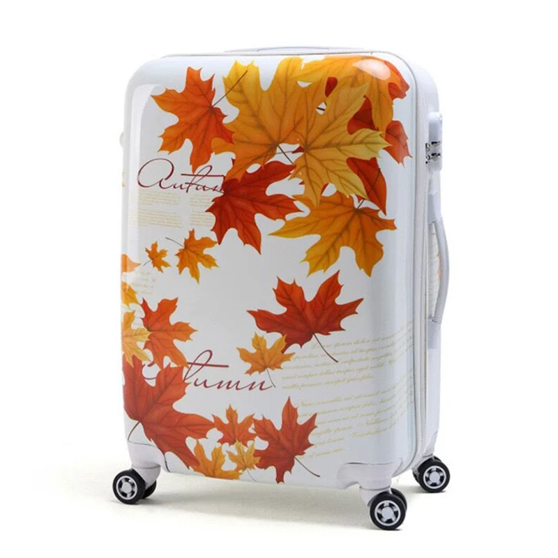 Новый модный чемодан на колесиках для переноски Дорожный 20/22/24/26 дюймов вертушка