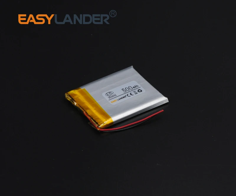 

3 шт./лот 3,7 в 500 мАч 353442 перезаряжаемый литий-полимерный литий-ионный аккумулятор для GPS PSP MP3 mp4 SPeaker DIY PAD Power LED Bluetooth Pen