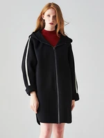 high quality 2019 autumn winter woolen coat womens double faced cashmere jacket new designer elegant casual woolen coats female