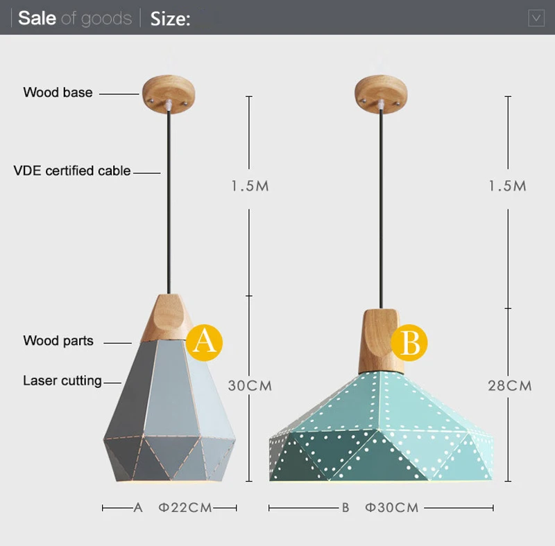 Скандинавская Подвесная лампа в стиле лофт современный скандинавский
