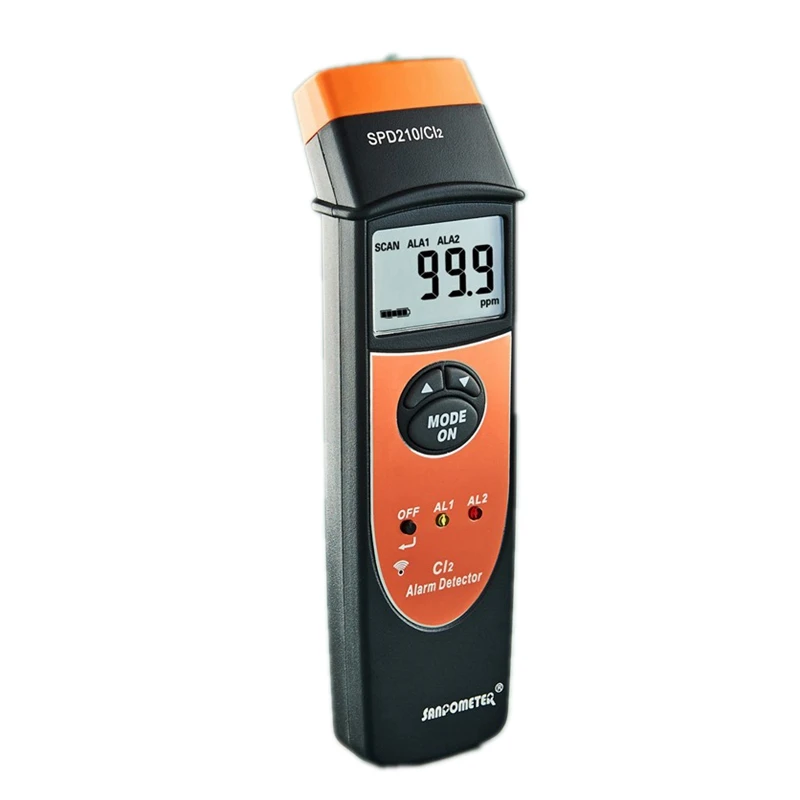 Портативный детектор хлора CL2 0 ~ 100PPM анализатор газа 0.1PPM точный тестер с ЖК