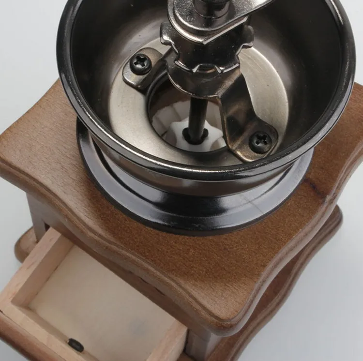 Портативная мини винтажная ручная кофемолка зеркальная + больше подарков|coffee