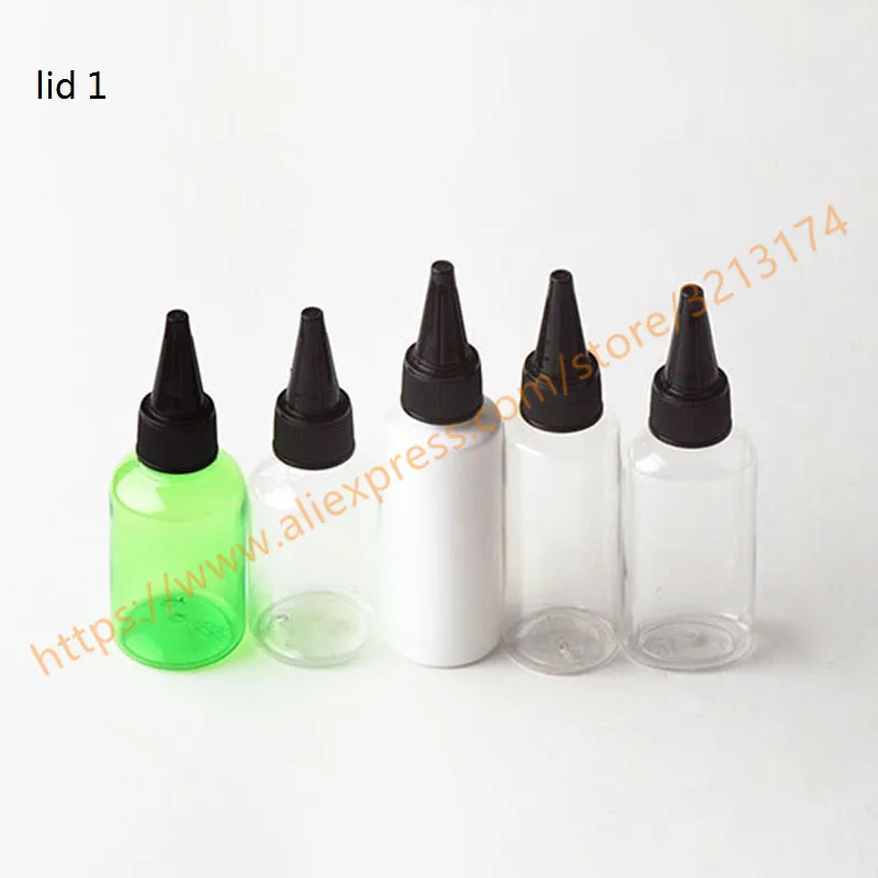 50 мл красивые цвета ПЭТ мини/бутылка для образцов с острыми пластиковыми
