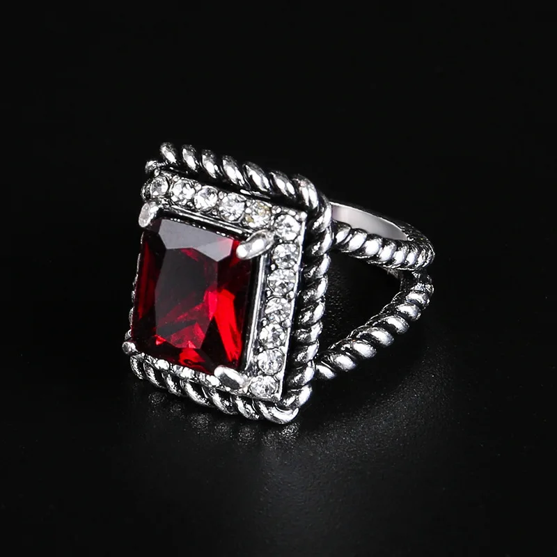 Новая мода посеребренные Кристальные кольца для женщин свадебное обручальное